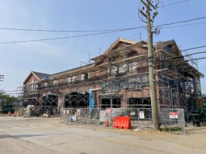 building undergoing asbestos remediation in NYC